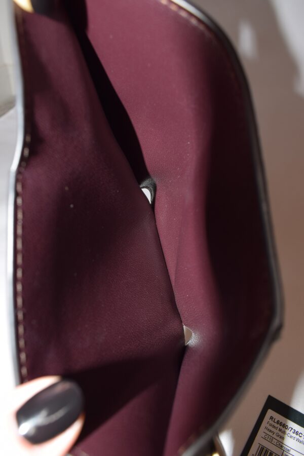 Mulberry Folded Multi-Card Heavy Grain Leather Wallet - Cheeks Consignment - second hand designer handbags