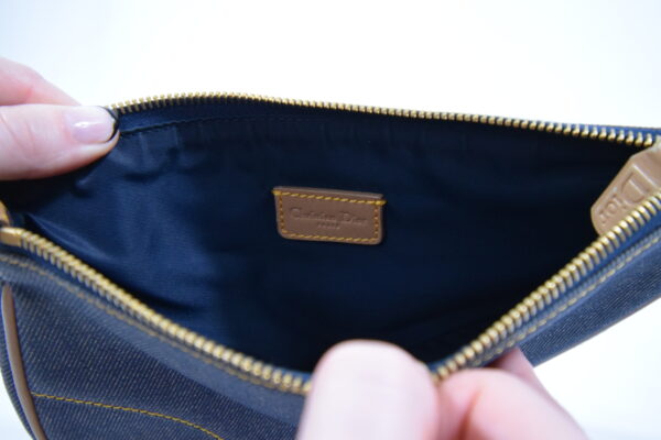 Christian Dior Saddle Bag Blue Denim - Cheeks Consignment - Second Hand Designer Bags