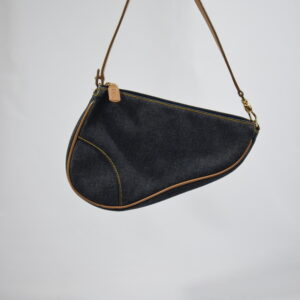 Christian Dior Saddle Bag Blue Denim - Cheeks Consignment - Second Hand Designer Bags