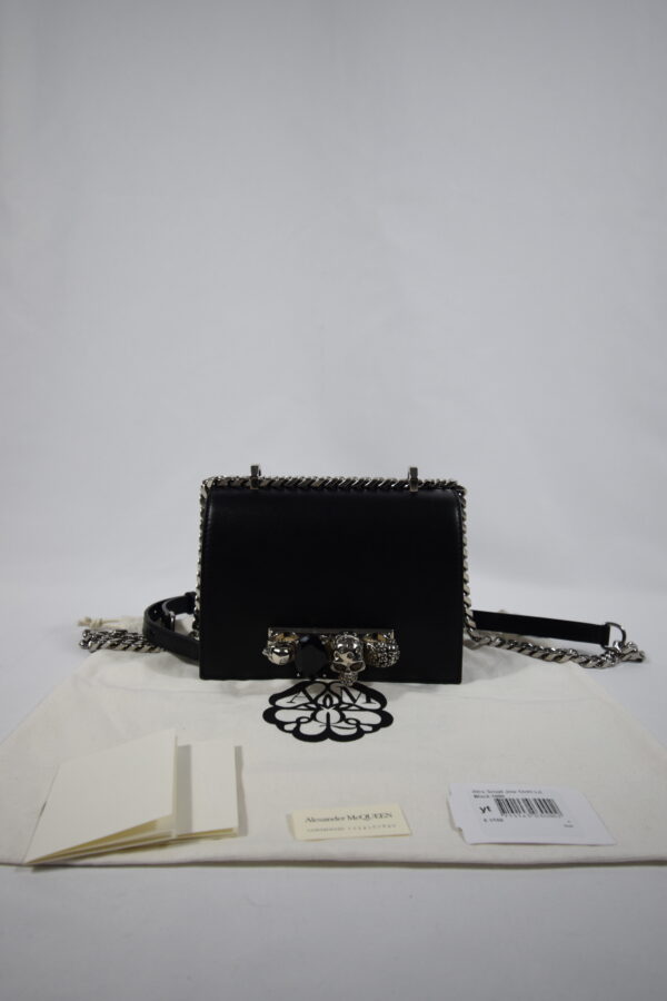 Alexander McQueen Small Jewelled Satchel - Pre loved luxury handbags - Cheeks Consignment - Second Hand Designer Bags