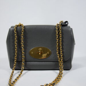 Mulberry Small Lily Charcoal - Pre loved luxury handbags - Cheeks Consignment