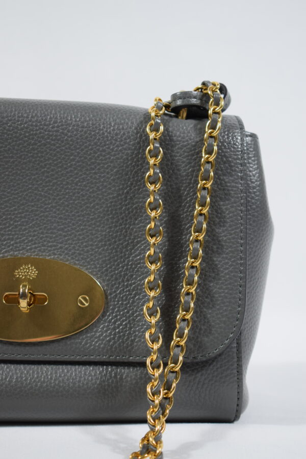 Mulberry Small Lily Charcoal - Pre loved luxury handbags - Cheeks Consignment