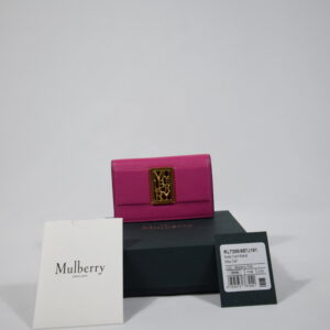 Second hand designer bags - Pink Mulberry Sadie Card holder - Cheeks Consignment