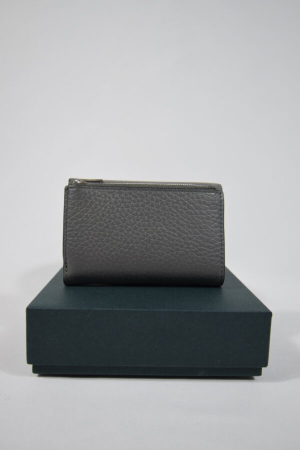 Mulberry Folded Multi-Card Heavy Grain Leather Wallet Charcoal - Cheeks Consignment - Second hand Designer Bags